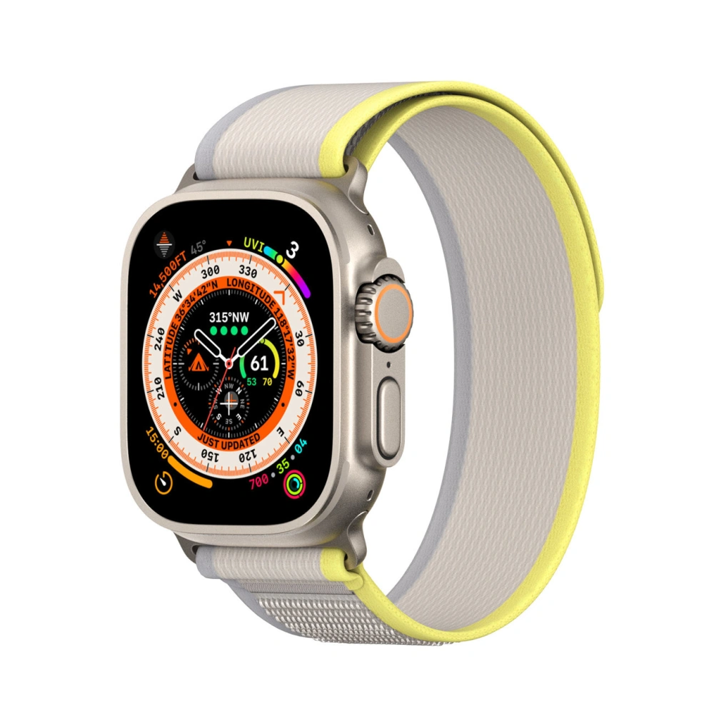 Pasek Dux Ducis Strap YJ Apple Watch 4/5/6/7/SE/8/9/10 40/41/42mm żółto-beżowy